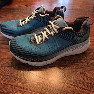 Hoka One One Running Athletic Women's Shoe Sz 8.5 Clifton Blue No Insoles